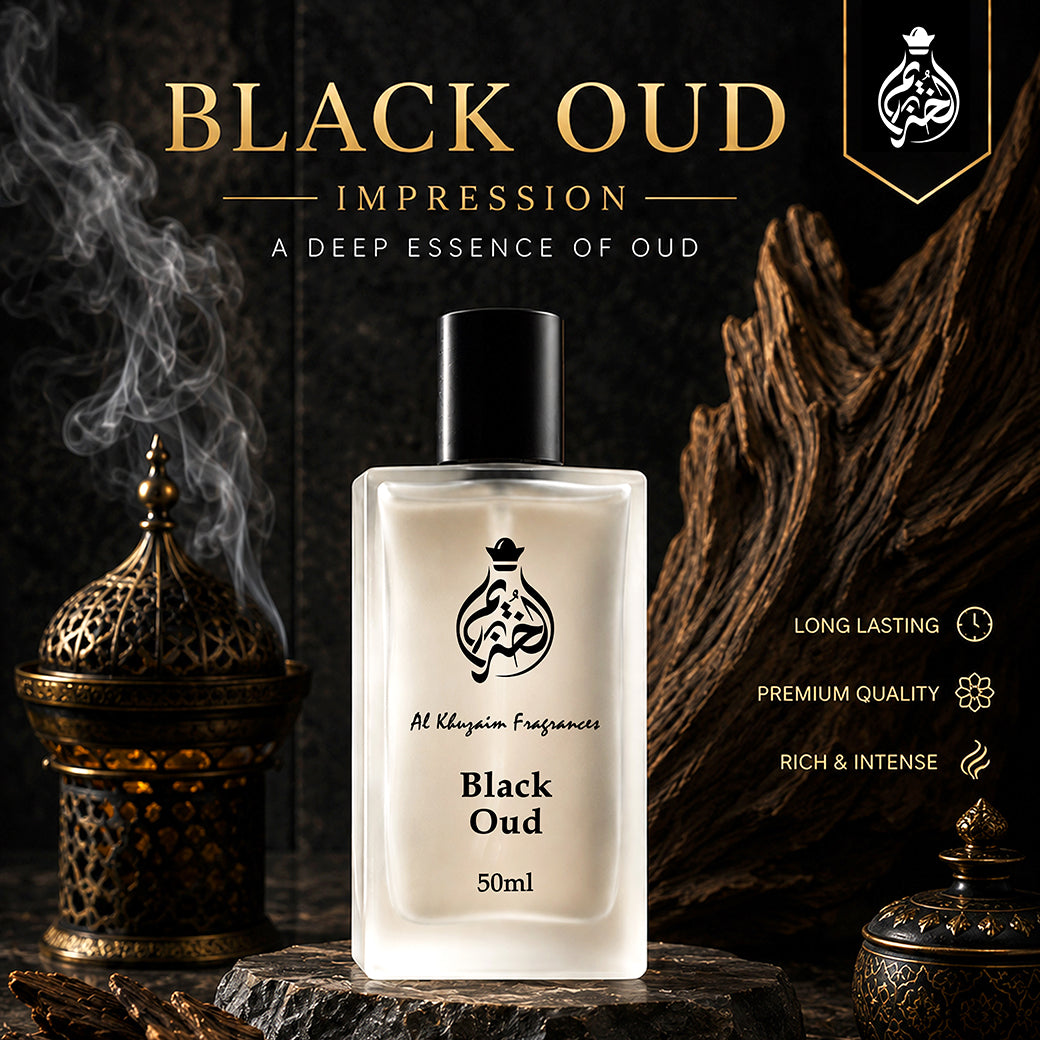 Black Oud Perfume – Extra De Parfum for Men | Al Khuzaim Fragrances