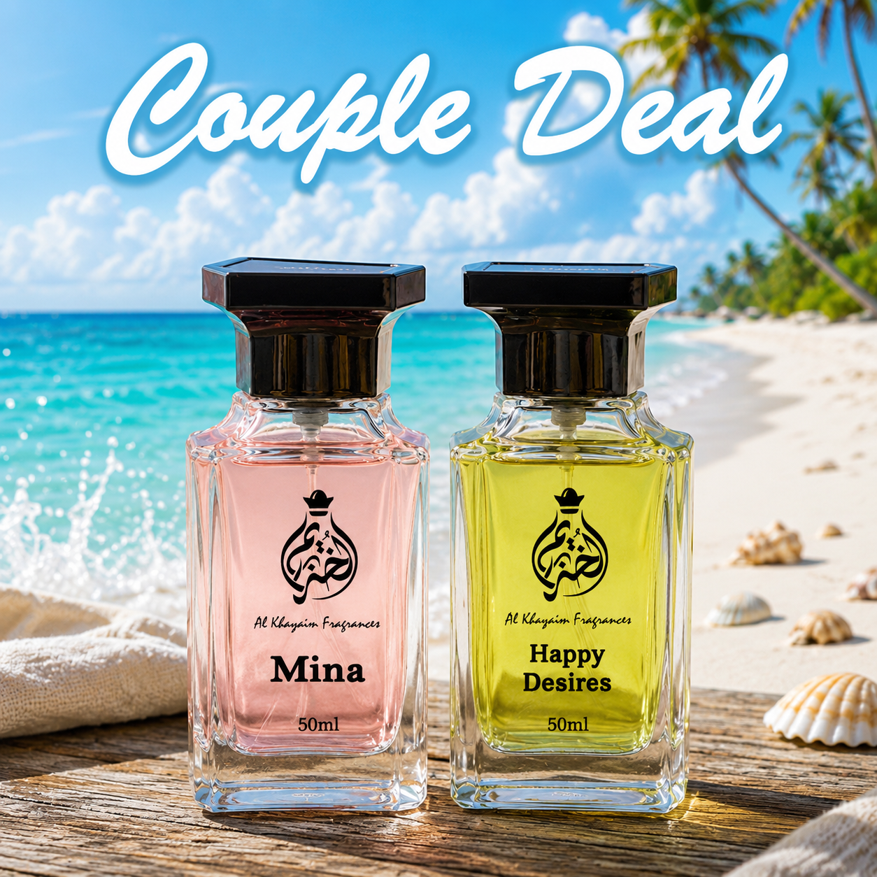 Couple Perfume Deal – Mina (Bombshell Impression) + Happy Desires (Dunhill Desire Impression) | 2 × 50ml